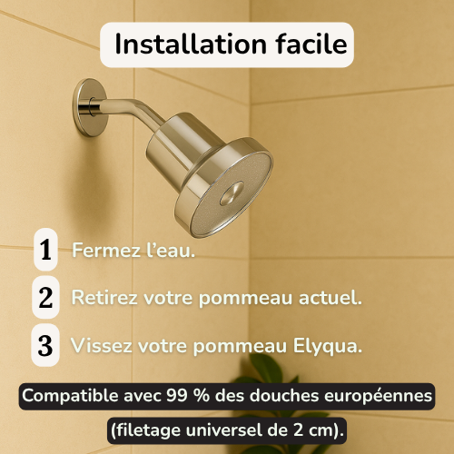 Pommeau de douche filtrant Elyqua